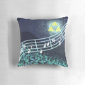 Beautifully designed Song of Storms Zelda throw pillow featuring iconic Ocarina of Time imagery and aesthetics.