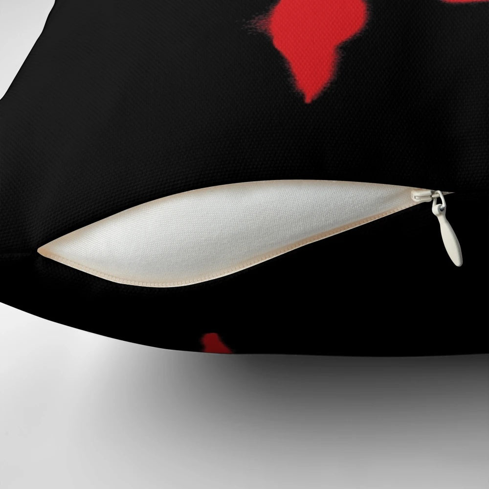 Spider-Verse Miles Morales Pillow with vibrant red and black design