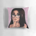 SSSniperwolf Pillow featuring the famous YouTube personality and her wolfpack