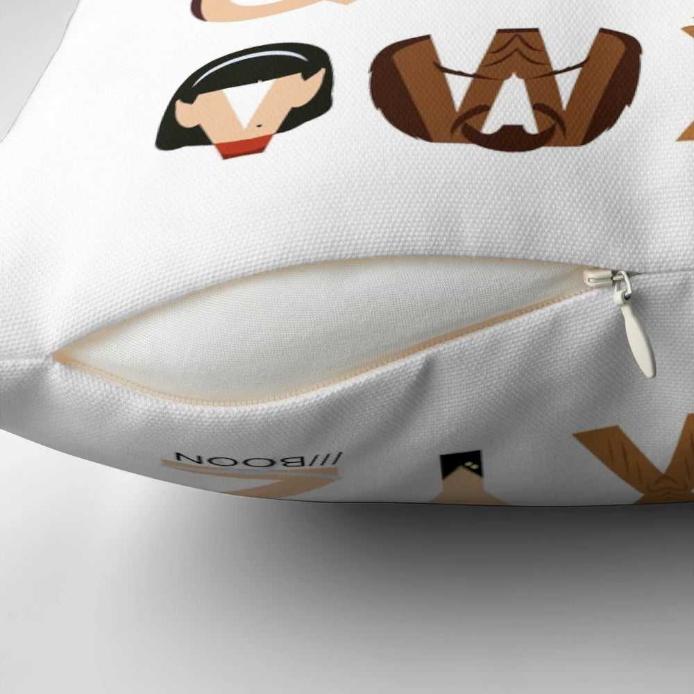 Star Trek Alphabet Pillow with the iconic Star Trek logo and alphabet letters