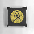 Star Trek: The Original Series Command Gold Insignia Paint Splatter Pillow