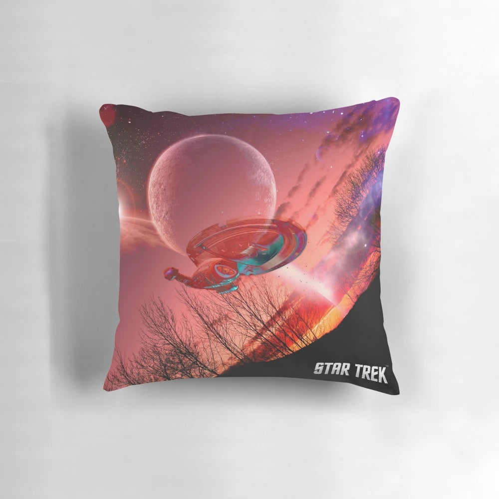 Star Trek: Voyager Spaceship Throw Pillow, Officially Licensed Star Trek Merchandise