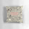 Officially licensed Stranger Things pillow with images of Eleven, Lucas, and the Demogorgon from the hit Netflix series.