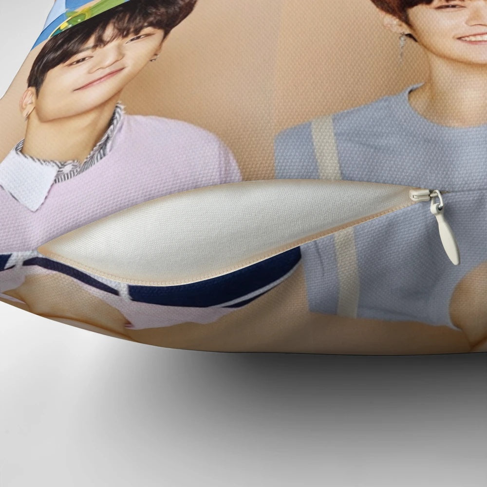 Stray Kids Pillow featuring members of the popular K-pop group