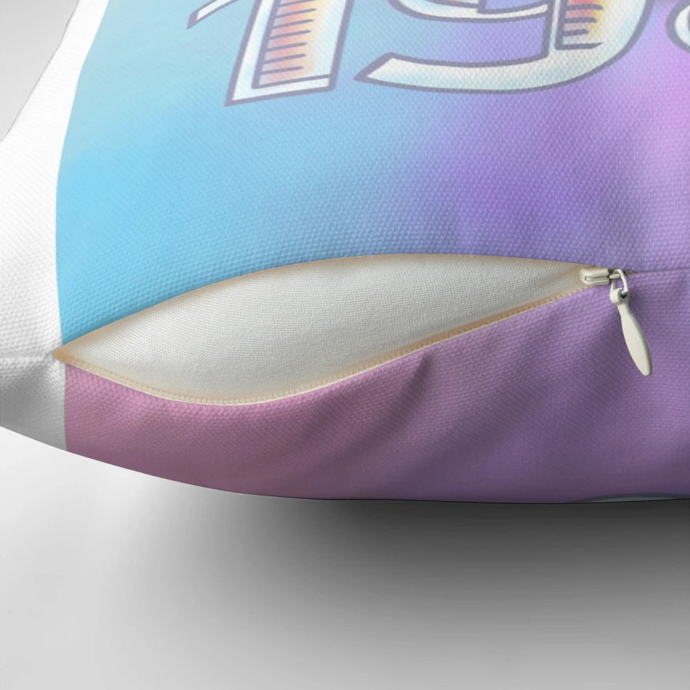 Taylor Swift 1989 album themed pillow with iconic album cover graphics