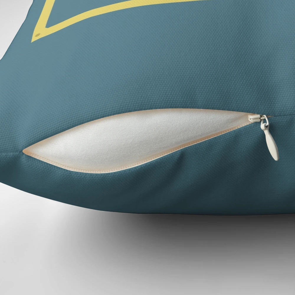 Blu Team Fortress 2 Decorative Pillow with Team Fortress 2 Logo
