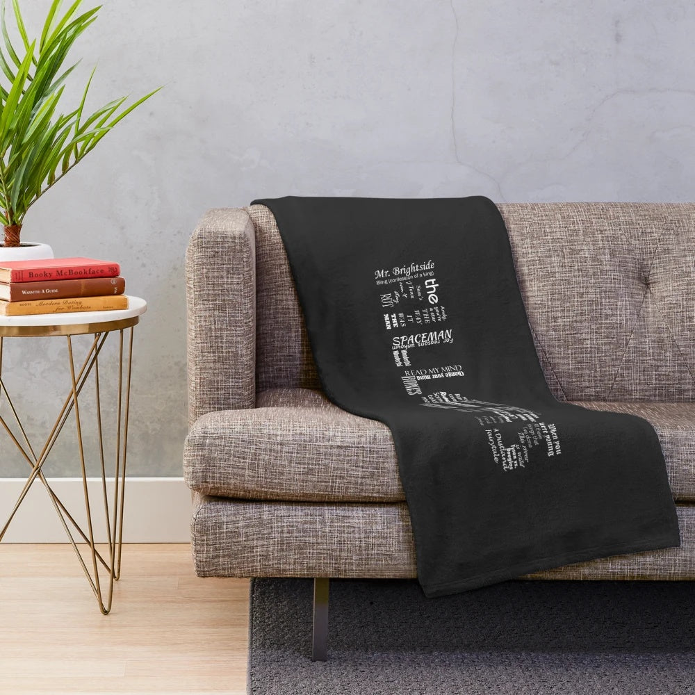 The Killers band logo plush blanket