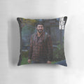The Last of Us Joel Miller Throw Pillow, featuring the beloved character from the popular video game