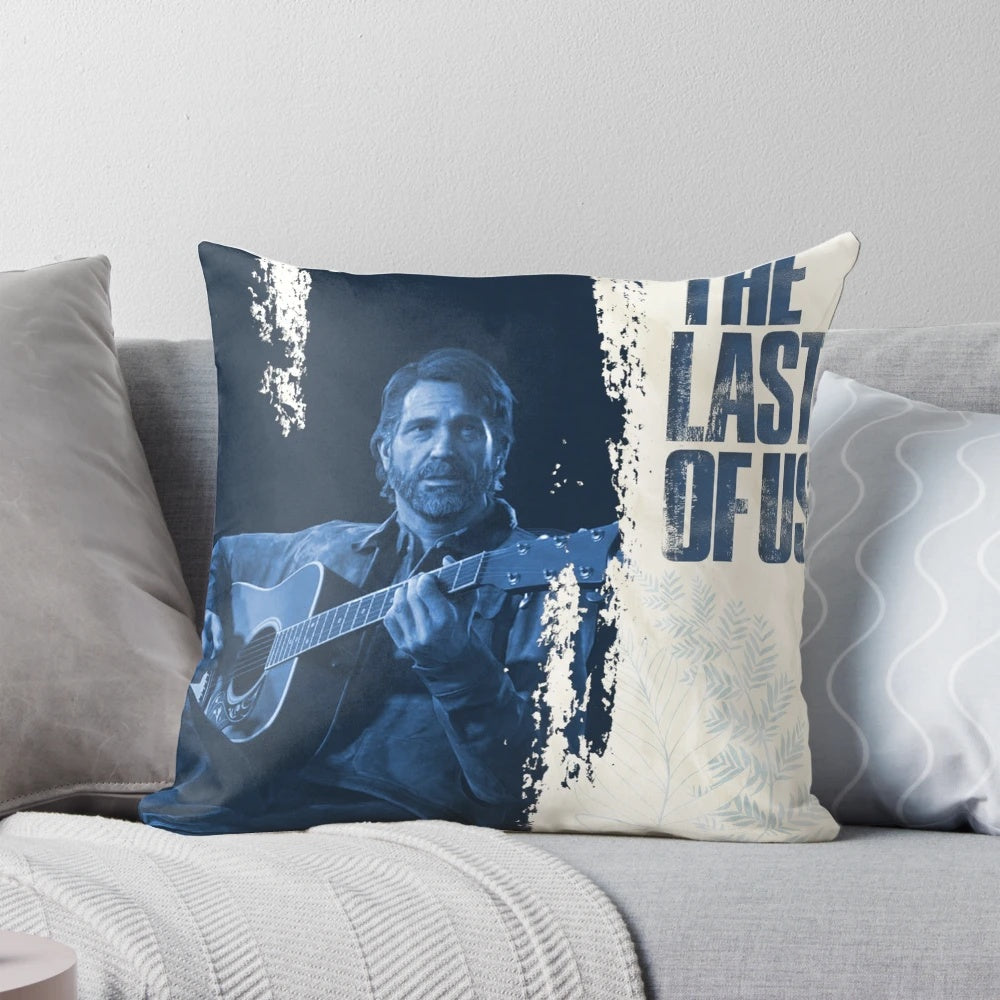 The Last of Us Pillow featuring characters Joel and Ellie from the popular video game franchise