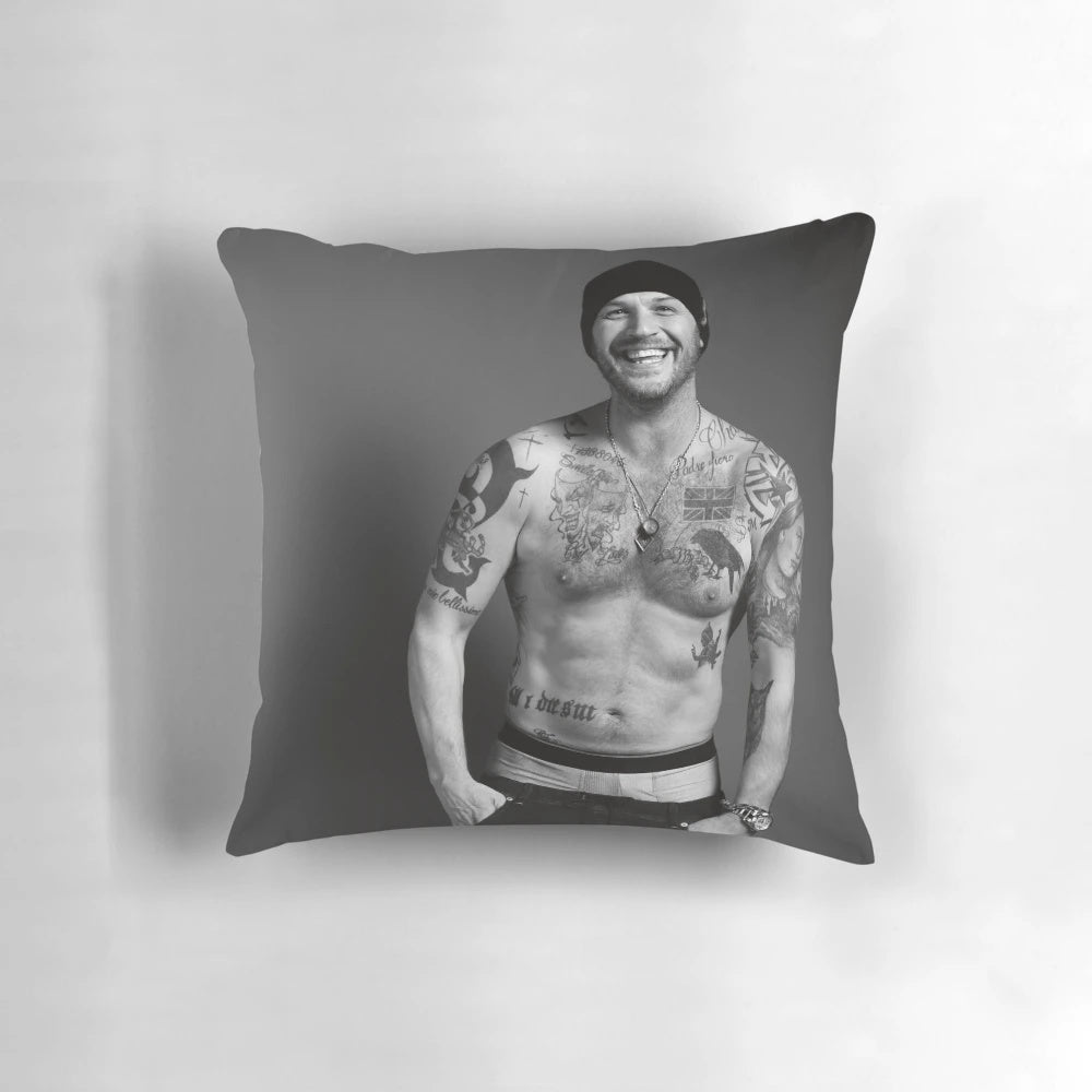 Tom Hardy Pillow - Plush Cushion Featuring the Iconic British Actor