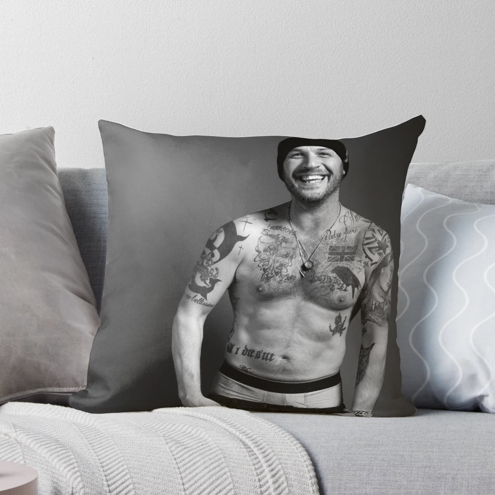 Tom Hardy Pillow - Plush Cushion Featuring the Iconic British Actor