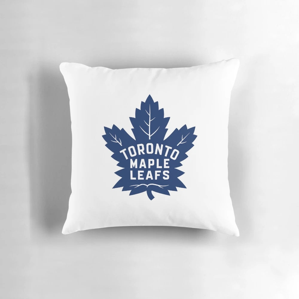 Toronto Maple Leafs NHL Hockey Logo Printed on a Soft Plush Pillow