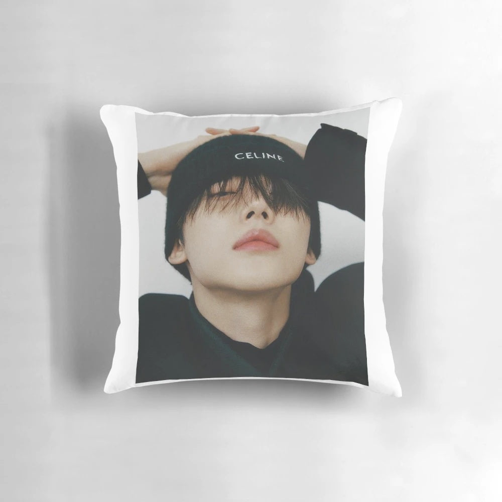 Soft and plush TXT Yeonjun pillow, featuring the member of the popular Kpop group Tomorrow X Together.