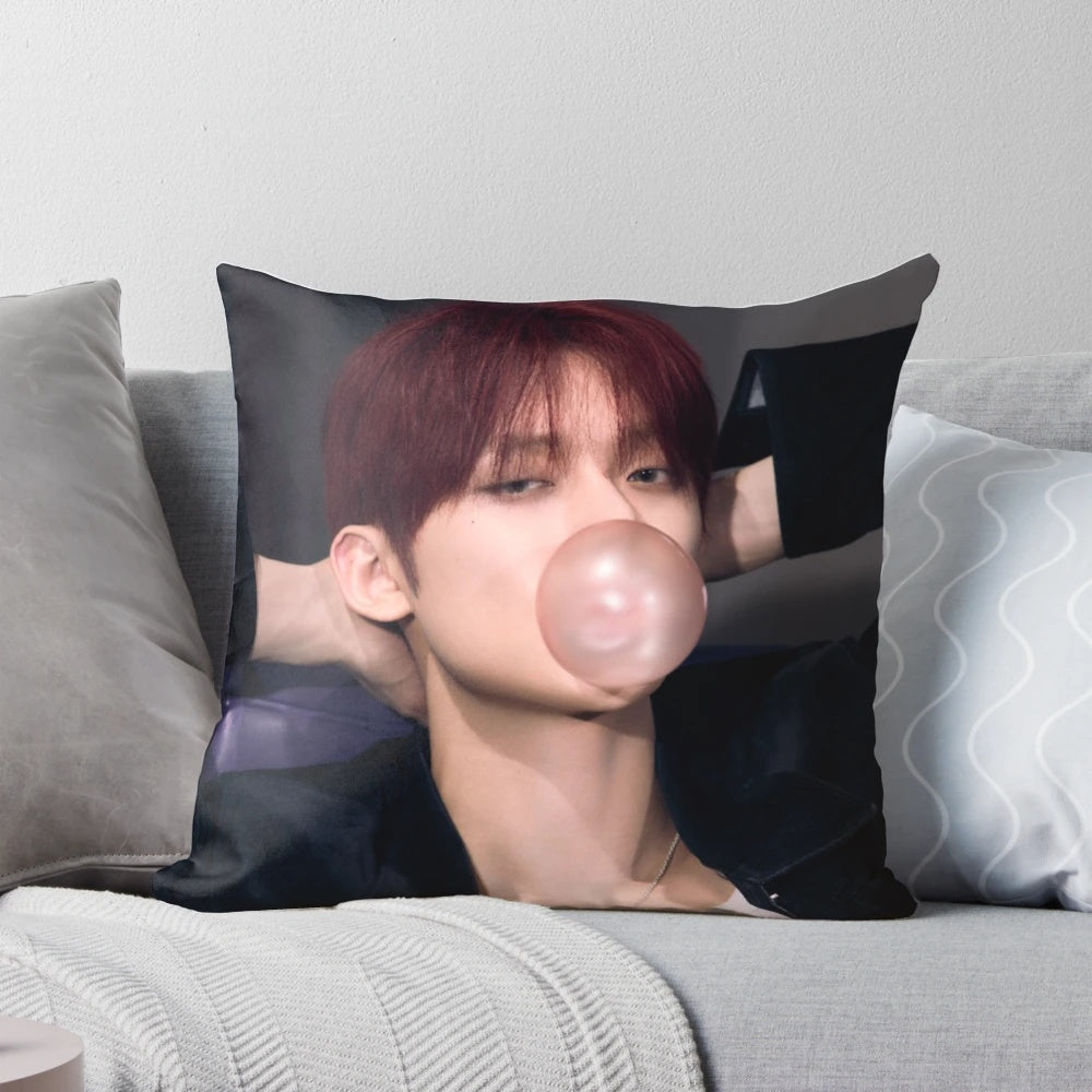 Soft and plush TXT Yeonjun-themed pillow, perfect for Kpop fans