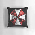 Umbrella Corporation logo pillow from the Resident Evil franchise, a high-quality decorative cushion for fans.