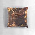 Warrior Cats inspired throw pillow featuring fictional feline characters from the popular young adult book series