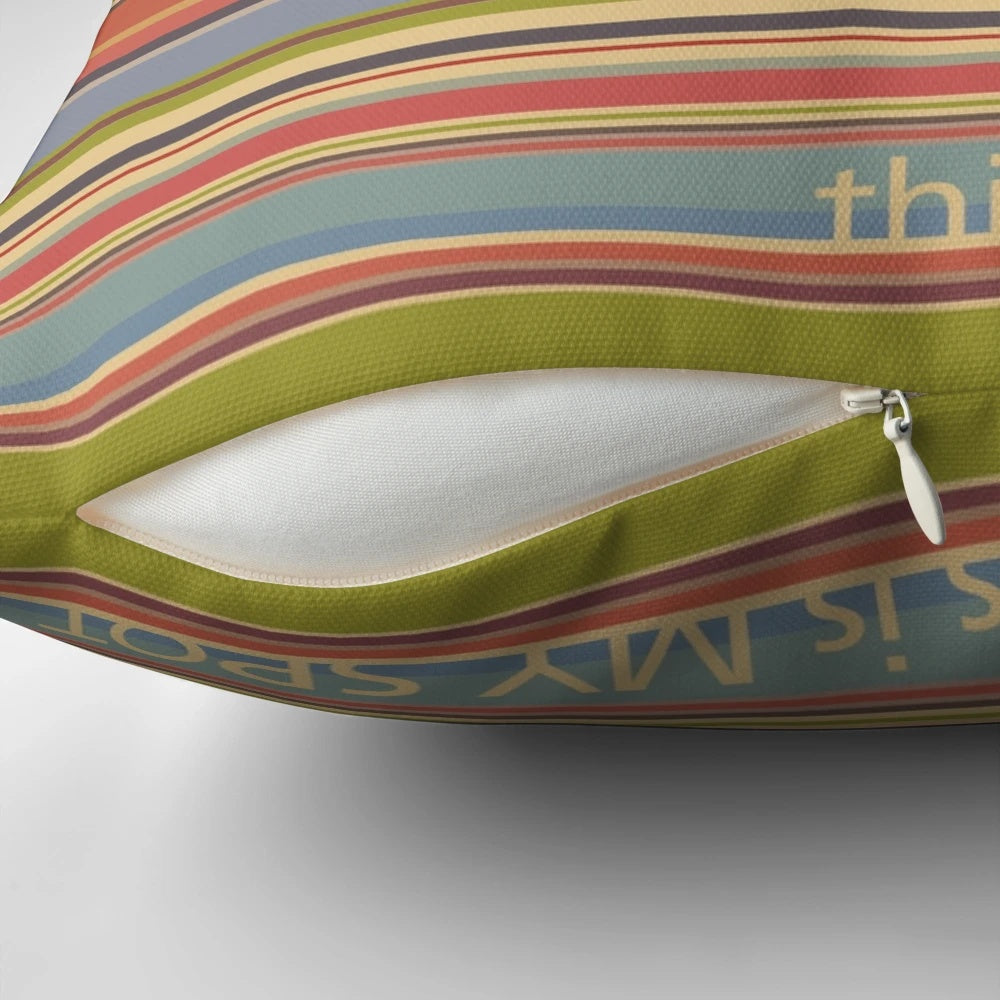 "This Is My Spot" Big Bang Theory Themed Decorative Pillow