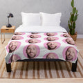 Johnny Sins inspired plush blanket