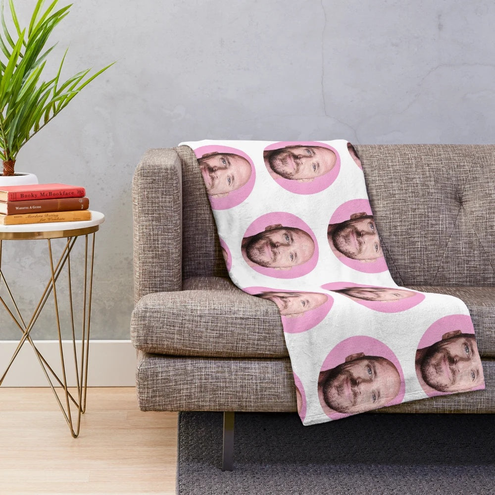 Johnny Sins inspired plush blanket