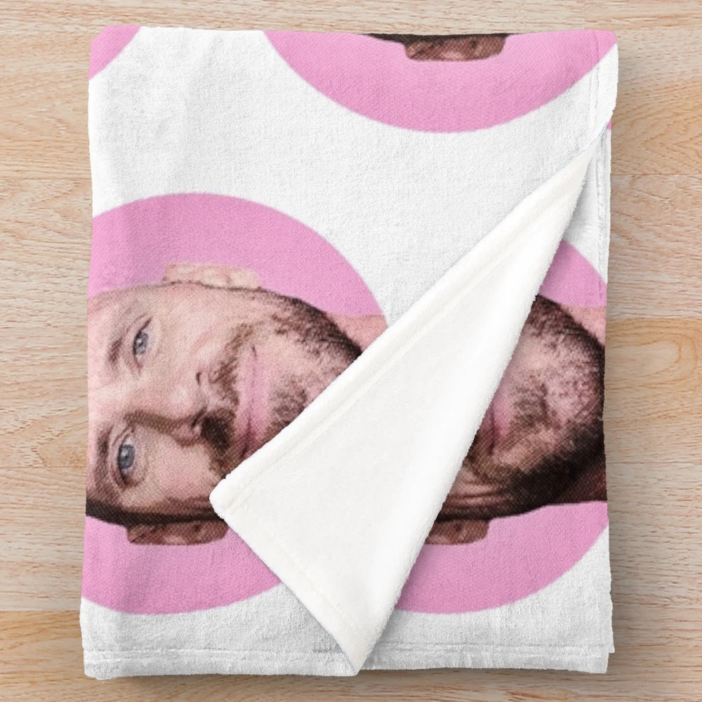 Johnny Sins inspired plush blanket