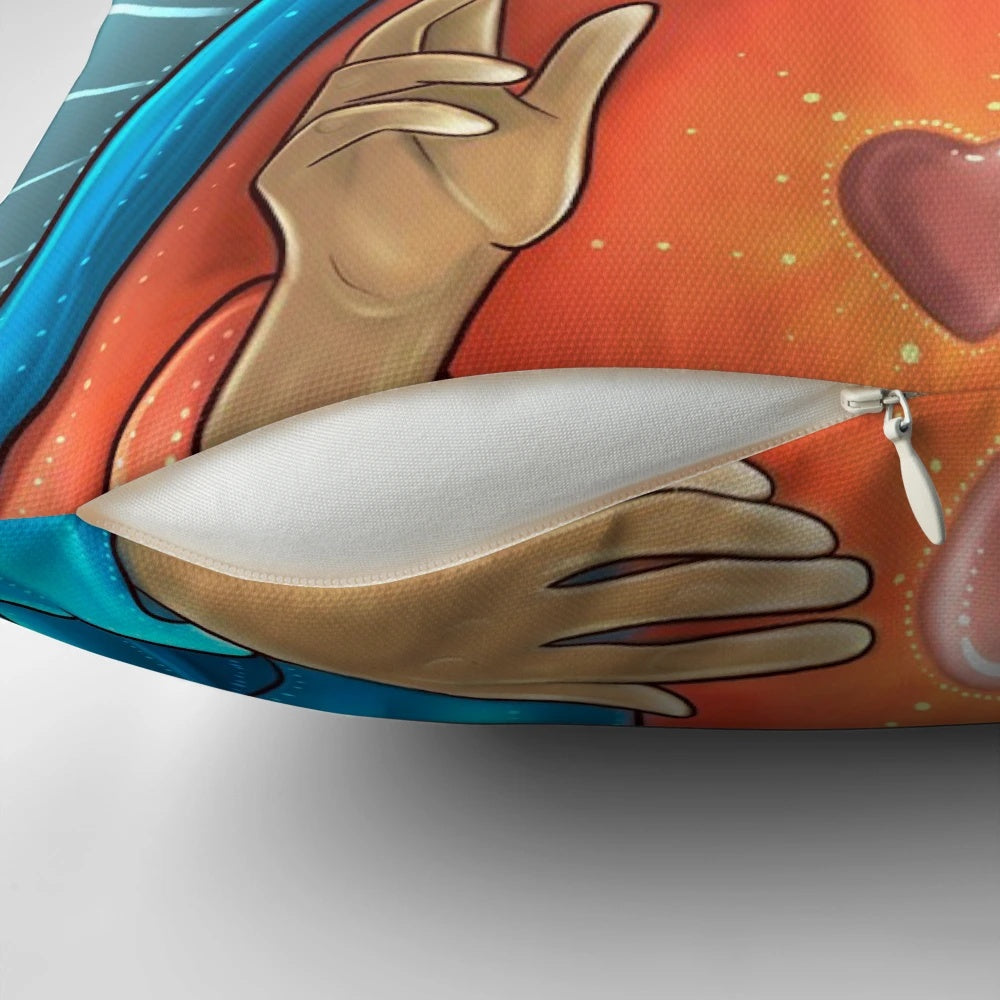 Jar Jar Binks 2.0 novelty pillow, featuring a humorous depiction of the infamous Star Wars character