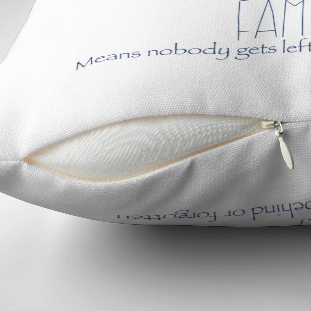 Plush Ohana Family Stitch-Themed Decorative Pillow