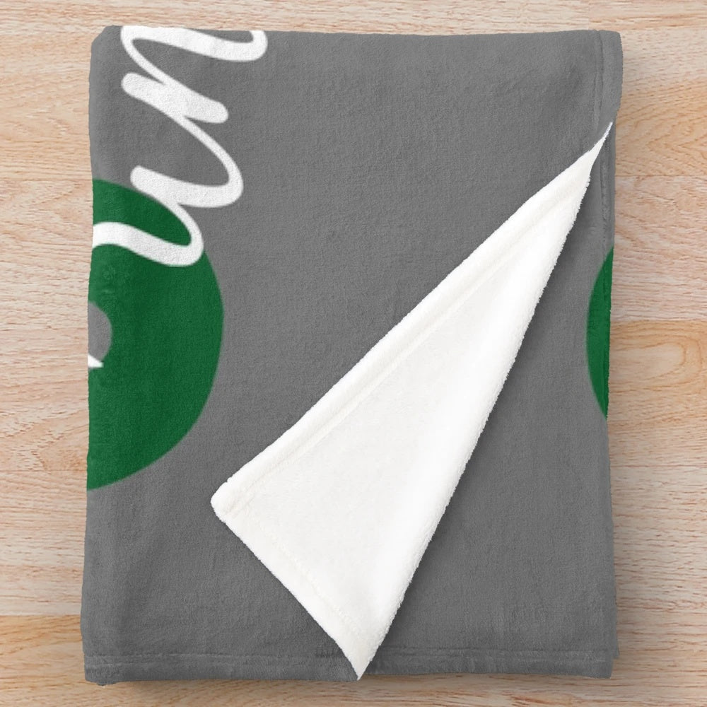 Soft and warm plush blanket featuring the Ohio University Bobcats logo and retro design