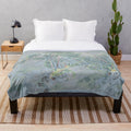Okemo Resort plush blanket featuring a detailed trail map design