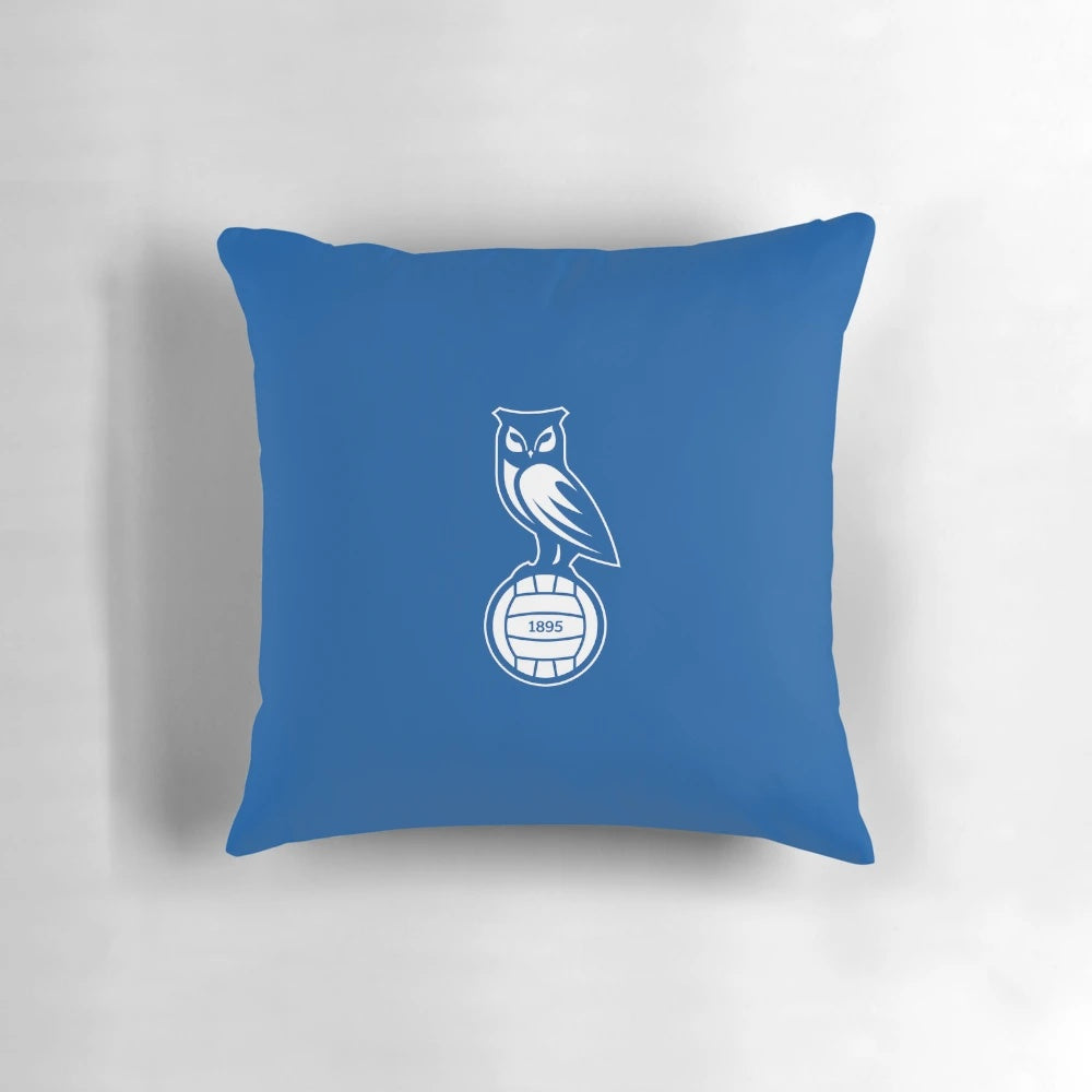 Oldham Athletic Football Club logo printed on a plush, comfortable pillow