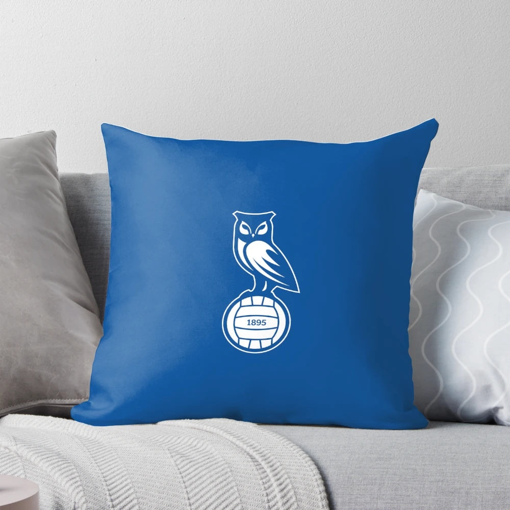 Oldham Athletic Football Club logo printed on a plush, comfortable pillow