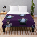 Oli Sykes inspired peace sign plush blanket