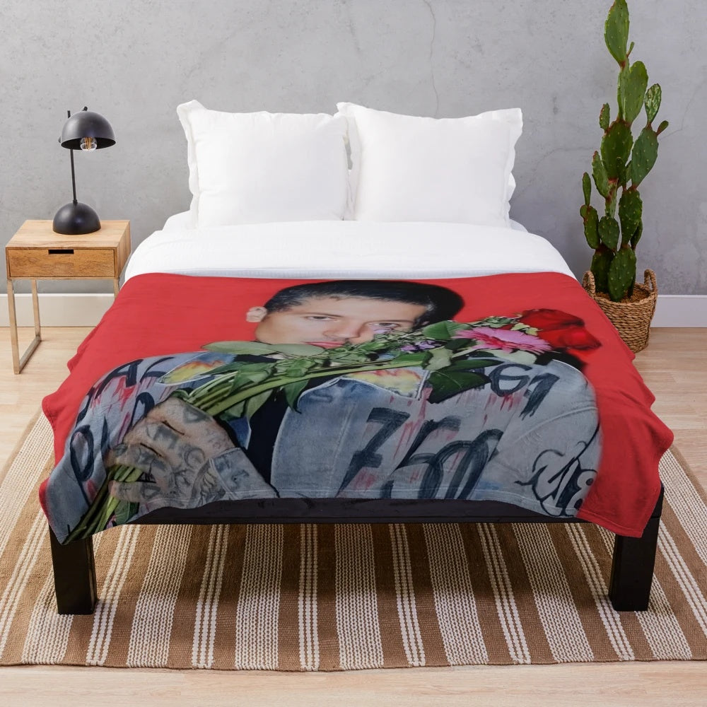Oli Sykes Inspired Plush Blanket for Fans