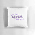 Olivia Rodrigo "Brutal" lyrics printed on a soft, high-quality pillow