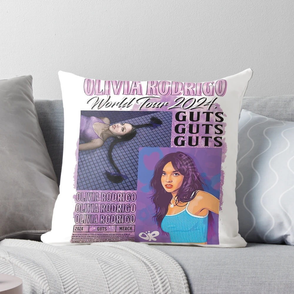 Olivia Rodrigo "Guts" Tour Concert Outfit Inspired Pillow