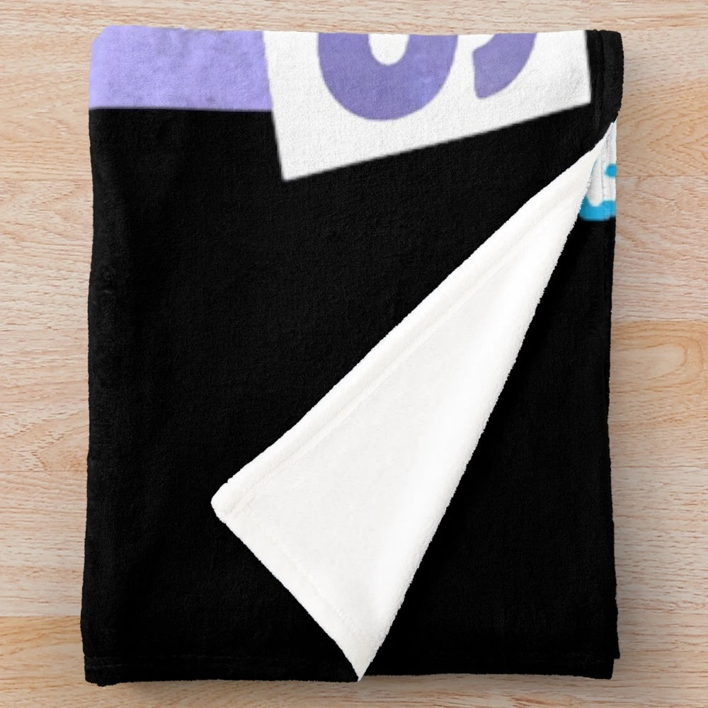 Olivia Rodrigo inspired plush blanket featuring the Sour album design