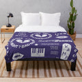 Olivia Rodrigo inspired plush blanket with vampire and sour album design