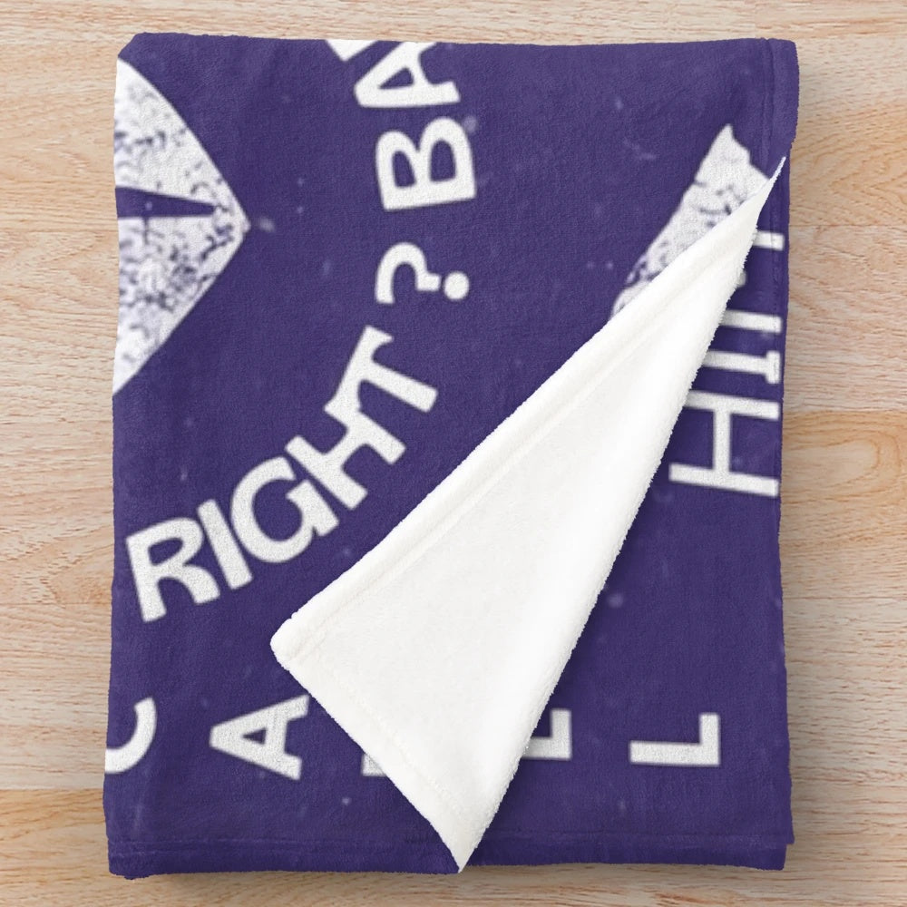 Olivia Rodrigo inspired plush blanket with vampire and sour album design