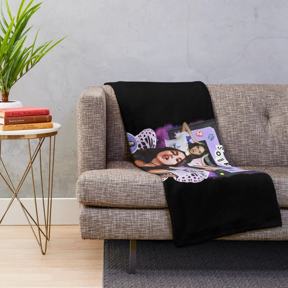 Olivia Rodrigo inspired plush blanket