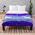 Omori Basil and Flower Themed Plush Blanket