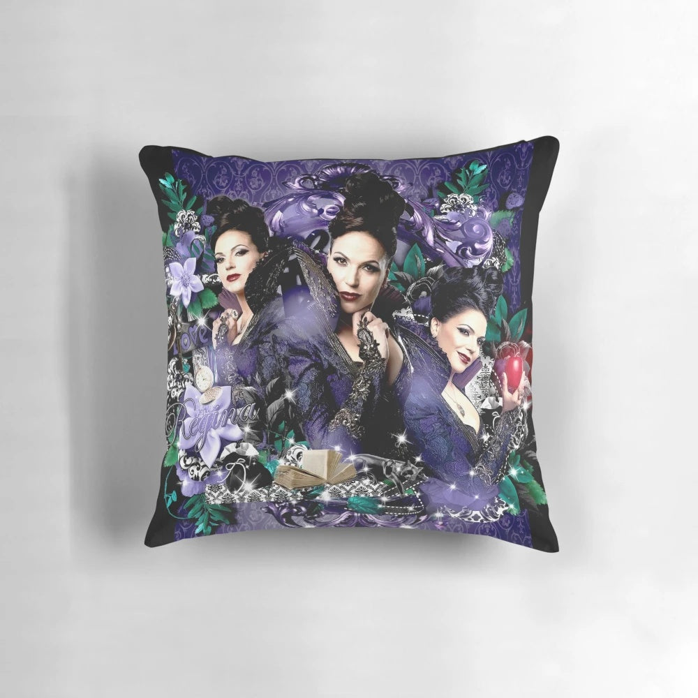 Once Upon a Time Evil Queen Regina Mills Pillow featuring the character Regina Mills from the TV show