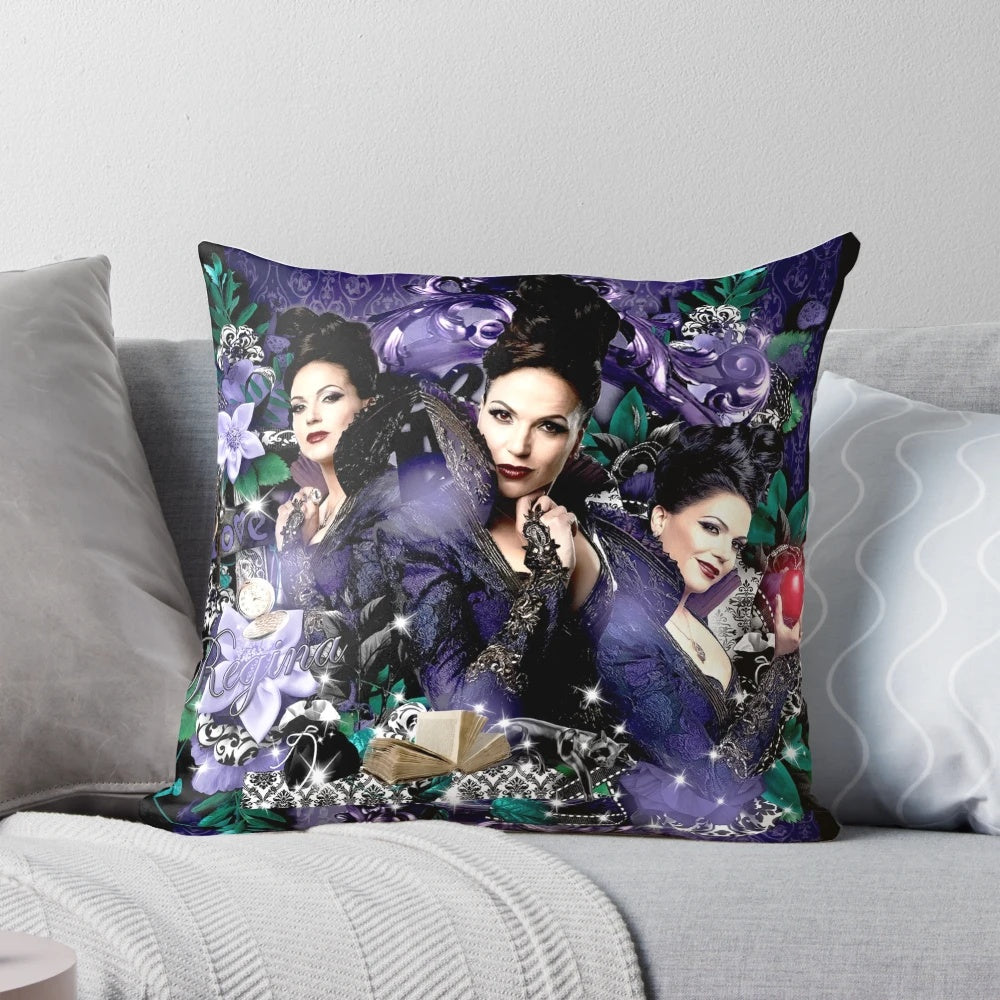 Once Upon a Time Evil Queen Regina Mills Pillow featuring the character Regina Mills from the TV show
