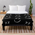 One Direction inspired plush blanket featuring Louis Tomlinson's band logo