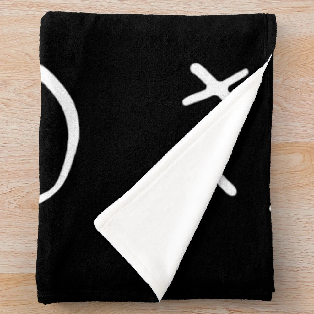 One Direction inspired plush blanket featuring Louis Tomlinson's band logo