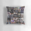 One Direction themed decorative pillow with the boy band's logo