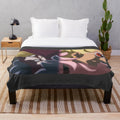 One Piece inspired Donquixote Doflamingo and Corazon plush blanket