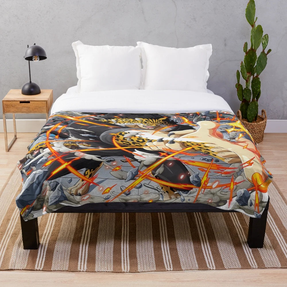 One Piece Rob Lucci Plush Blanket