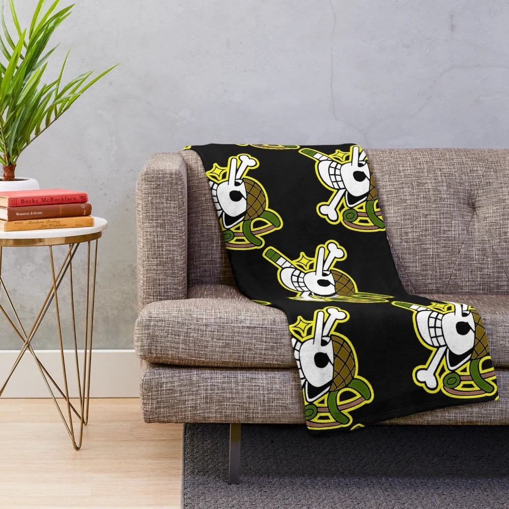 One Piece Usopp Pirates Logo Plush Blanket
