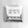 "I Don't Want to Be" inspired One Tree Hill fan art pillow