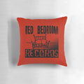One Tree Hill inspired 'Red Bedroom Records' decorative pillow featuring characters Peyton Sawyer and Haley James Scott
