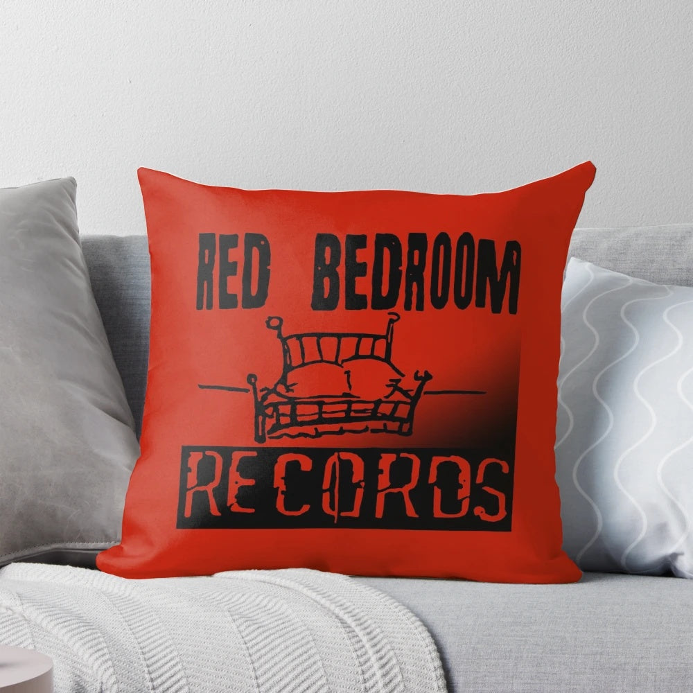 One Tree Hill inspired 'Red Bedroom Records' decorative pillow featuring characters Peyton Sawyer and Haley James Scott